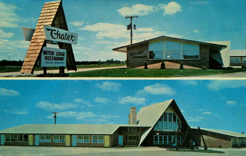 Chalet Motor Lodge & Restaurant - Old Postcard (newer photo)